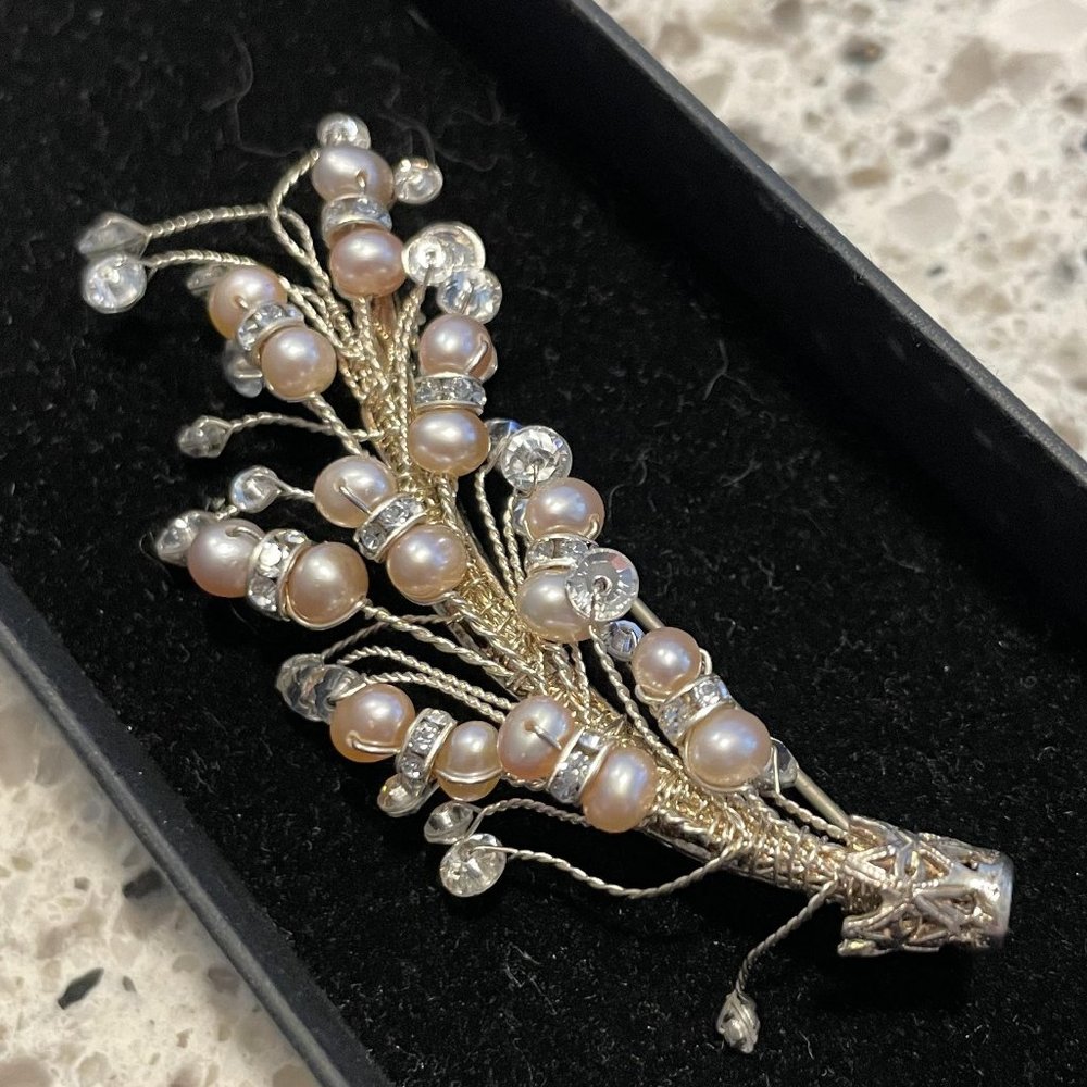 Vintage Swarovski by Tacori 925 Bridal Collection Hairpins ONLY - Picture 6 of 10